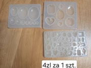 Formy silikonowe do żywicy biżuteria zawieszki ramki medaliony zestaw