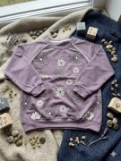 Bluza w kwiaty fioletowa 