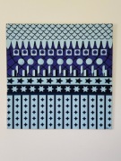 Obraz "Śniąca Strzelnica" autorstwa T. Moskały, malarstwo 3D, akryl płótno