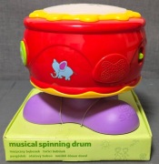 Bębenek wirujący muzyczny interaktywny - TESCO certyfikowany - super zabawa