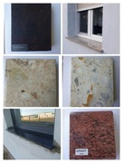 Parapety granitowe i schody 