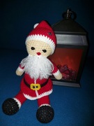 Święty Mikołaj Święta handmade szydełko ręcznie robiony