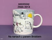 Muminki KUBEK Moomin Arabia Finland - ZIMA 2014 - Na nartach z panem ...