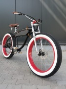 Duży Custom Retro E-Bike 26x4 kastom eBike Cruiser