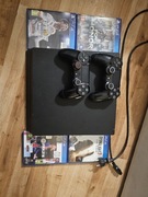 PS4 Pro 1TB + 2 pady + 4 gry (Dying Light 2 FIFA) lekkie rysy 1100 zł