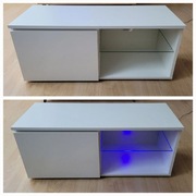 Biała szafka RTV z funkcją led 