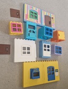 Lego duplo zestaw ścinay drzwi  okna budowlane  dużo 