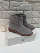 Buty botki zamszowe sztyblety skórzane roz 31 H&M