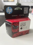 Oryginalny czarny tusz HP 650 opakowanie otworzone ale tusz nie uzywany