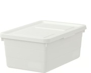 IKEA SOCKERBIT Pojemnik z pokrywką, biały, 38x25x15 cm nowe
