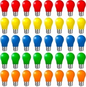 Kolorowe żarówki LED E27 3W | Zestaw 20 szt. | Ogród Impreza