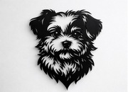 Dekoracja ścienna pies Maltańczyk