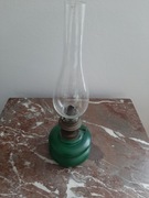 Lampa naftowa sprawna , klosz kominek lampka  