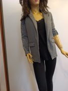 Marynarka damska Sinsay XS/XXS pepitka oversize casual bez zapięcia