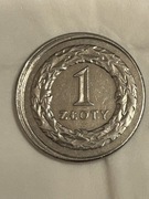 Moneta 1zł 2009 destrukt