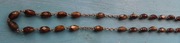 Przedwojenny Różaniec-paciorki tygrysie oko. Długi- Art deco 