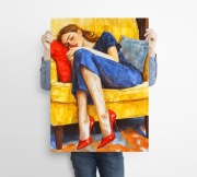 Czerwone szpilki - grafika na plakacie na A3