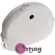 Jasno szary organizer do Obag MOON LIGHT eko zamsz grigio 2 kieszenie OMAY