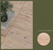 Płytki 2cm drewnopodobne tarasowe, do ogrodu Garden wood coldbrown