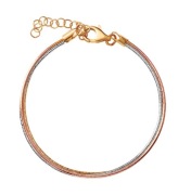 Bransoletka srebrna pozłacana Yes