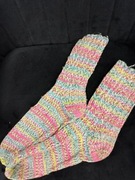 Bardzo ciepłe, grube skarpety zimowe, kolorowe, wełniane