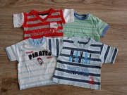 4 x Bluzka koszulka  t-shirt  rozm. 68/80 - 6/12 m-cy