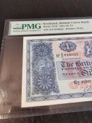 Szkocja 1 Pound 1951–59 PMG 55 AU The British Bank Pick 157d Rzadki banknot