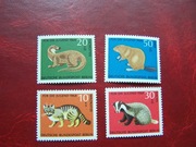 Niemcy Berlin Zachodni 1968 MNH Mi. 316/19 Fauna Zwierzęta 