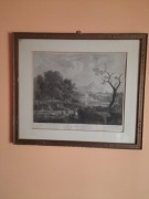 Obraz, sztych francuski, miedzioryt z akwafortą