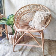 Fotel ręcznie wykonany z rattanu, z Bali