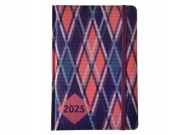 Kalendarz 2025 TERMINARZ A5 dzienny książkowy twardy z gąbką gumką róż