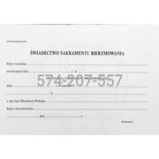 Bierzmowanie,zaświadczenie dla chrzestnych,spowiedz 