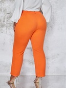 Zizzi 2XL Ceglasty pomarańcz spodnie eleganckie elastyczne plus size