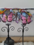 Lampki solarne kule,motylki 2szt.Nowe(68#)