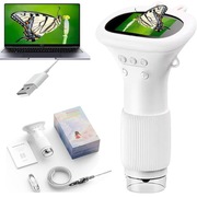 HIT ! MIKROSKOP CYFROWY  LED HD USB PRZYBLIŻENIE 1000x DLA DZIECI ZESTAW