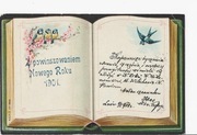 LWÓW - Z powinszowaniem nowego roku 1901.