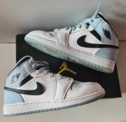 Nike Jordan 1 mid ice blue buty unisex skórzane buty sportowe sneakersy