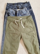 3 pary spodnie Reserved H&M jeans 152 11 12 lat