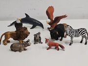 Zwierzęta figurki zestaw Schleich Bully i inne