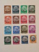 Rok 1940. Rzesza niemiecka Hindenburg medalion, nadruk Elsaz, Alzacja