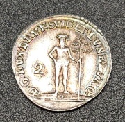 2 Mariengroschen 1786, SREBRO, Dziki Człowiek, Brunszwik-Wolfenbuttel