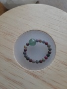 Pierscionek z awenturynem i zoisyt z rubinem