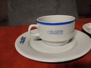 Kubek Społem. Talerzyki , podstawki.