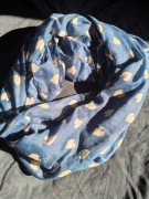 modna chusta szal apaszka glitter serca