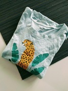 Bluzka na krótki rękaw z gepardem 134 140