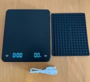 NOWA Waga kuchenna do kawy elektroniczna precyzyjna 3000g / 0,1g – LCD USB