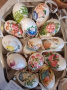 Wydmuszki gęsie zdobione metodą decoupage 