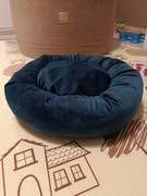 Kokon Butelkowa Zieleń Welurowe Legowisko dla Kota / Psa 50x50