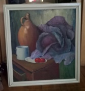 Martwa natura z czerwoną kapustą 80 na 72 cm (819)