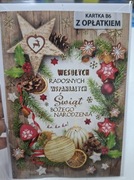Kartka świateczna z opłatkiem